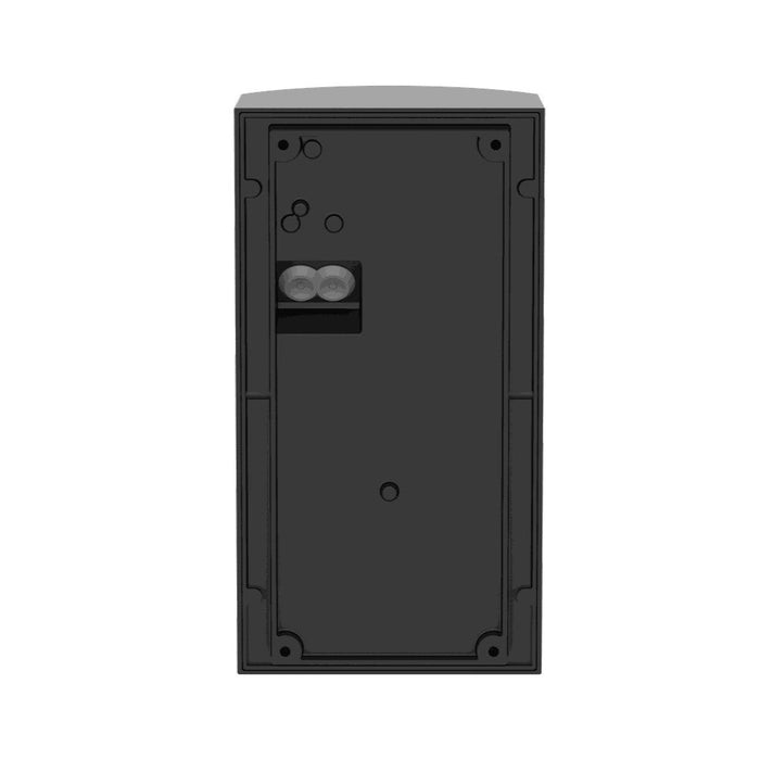 Lutec 5207601012 FULTON IP54 E27 Outdoor Wall Light - Matt Black (Lamp Not Included)