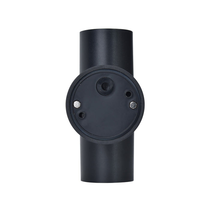 Lutec 5210701330 COASTAL IP44 GU10 Polycarbonate Outdoor Up/Down Wall Light - Black (Lamp Not Included)