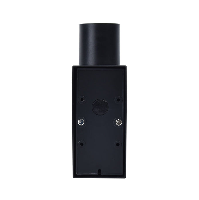 Lutec 5210702330 COASTAL IP44 GU10 Polycarbonate Outdoor Up/Down Wall Light with PIR - Black (Lamp Not Included)