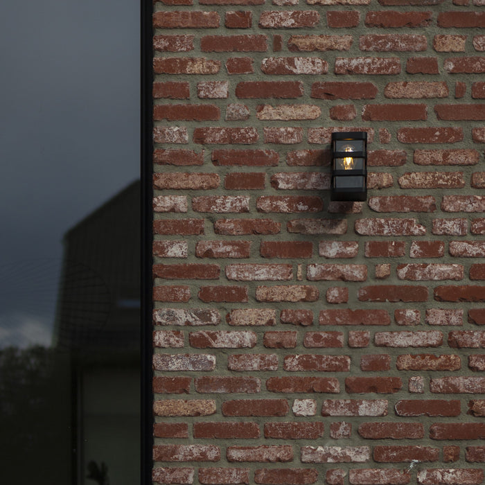 Lutec 5214501330 DALTON IP44 E27 Outdoor Wall Light - Matt Black (Lamp Not Included)