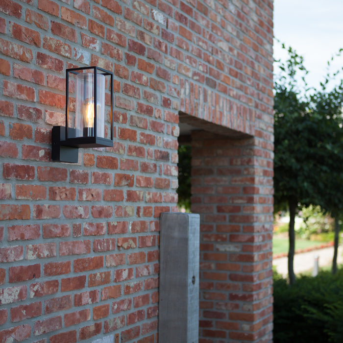 Lutec 5288801012 FLAIR IP44 E27 Outdoor Wall Light - Matt Black (Lamp Not Included)