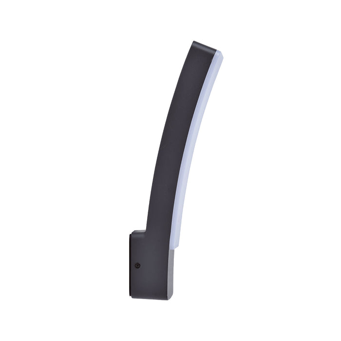 Lutec 5288902118 KIRA 17.3W IP54 LED Outdoor Wall Light 4000K - Dark Grey
