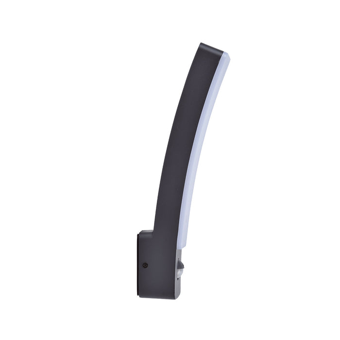 Lutec 5288903118 KIRA 18W IP54 LED Outdoor Wall Light PIR 4000K - Dark Grey