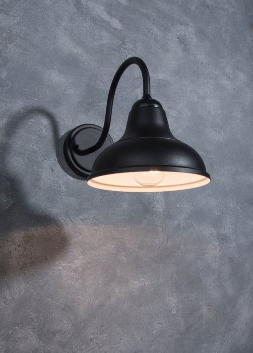 Lutec 5290802012 DETROIT IP23 E27 Outfoor Wall Light - Matt Black (Lamp Not Included)