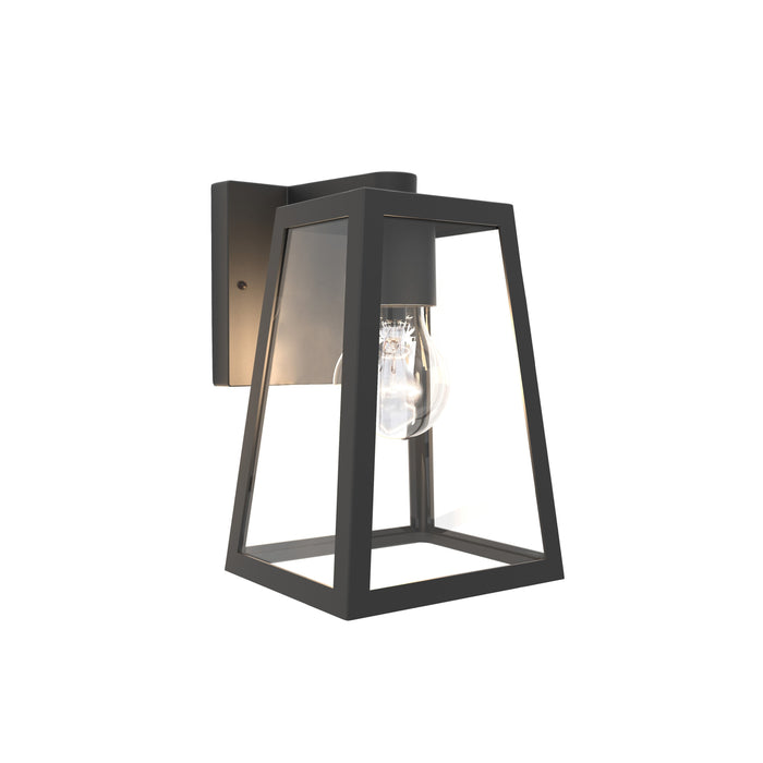 Lutec 5290903012 FIA IP44 E27 Outdoor Wall Light - Matt Black (Lamp Not Included)