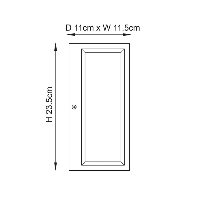 Endon 53803 Oxford 1lt Wall Brushed stainless steel & clear glass 28W E27 Eco GLS (Required) - westbasedirect.com