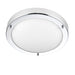 Saxby 54676 Portico LED chrome IP44 9W Chrome effect plate & frosted glass 9W LED module (SMD 5630) Cool White - westbasedirect.com