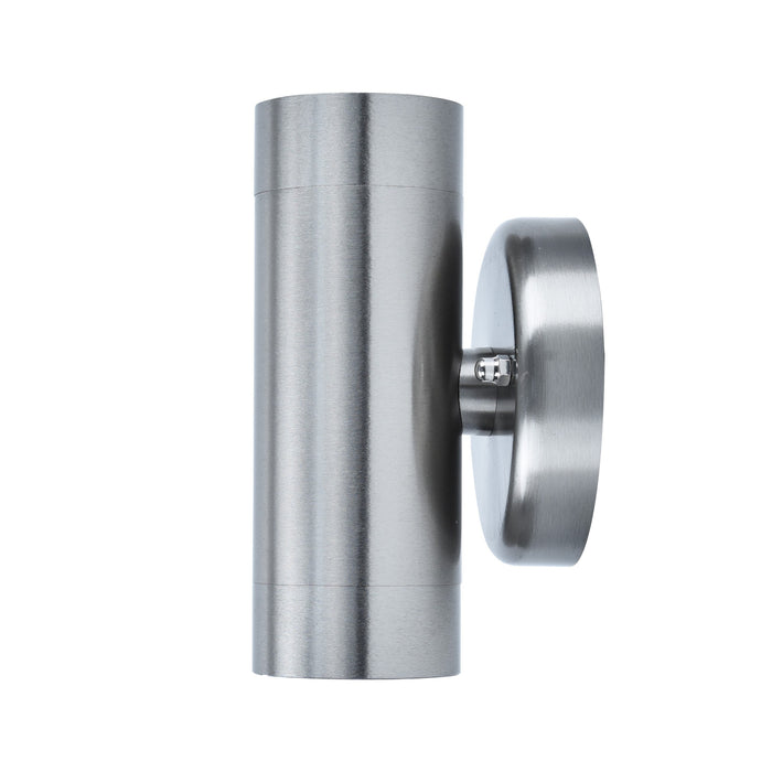 Lutec 5510801001 RADO IP44 GU10 Outdoor Up/Down Wall Light - Stainless Steel (Lamp Not Included)