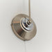 Endon 124-1 Petal 1lt Wall Satin chrome plate & opal glass 40W E14 golf (Required) - westbasedirect.com