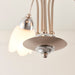 Endon 124-5 Petal 5lt Semi flush Satin chrome plate & opal glass 5 x 7W LED E14 (Required) - westbasedirect.com