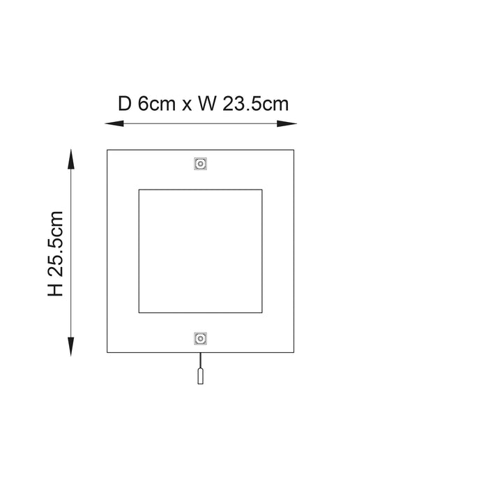 Endon 143-WB Blake 1lt Wall Clear/frosted glass & chrome plate 60W E14 candle (Required) - westbasedirect.com