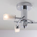 Endon 146-3CH Havana 3lt Semi flush Chrome plate & frosted glass 3 x 3W LED G9 (Required) - westbasedirect.com