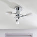 Endon 146-3CH Havana 3lt Semi flush Chrome plate & frosted glass 3 x 3W LED G9 (Required) - westbasedirect.com