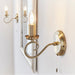 Endon 180-1AN Trafford 1lt Wall Antique brass plate 6W LED E14 (Required) - westbasedirect.com