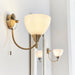 Endon 1805-1AN Alton 1lt Wall Antique brass plate & opal glass 60W E14 golf (Required) - westbasedirect.com