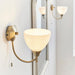 Endon 1805-1AN Alton 1lt Wall Antique brass plate & opal glass 60W E14 golf (Required) - westbasedirect.com