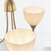 Endon 1805-3AN Alton 3lt Pendant Antique brass plate & opal glass 3 x 60W E14 golf (Required) - westbasedirect.com