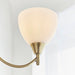 Endon 1805-3AN Alton 3lt Pendant Antique brass plate & opal glass 3 x 60W E14 golf (Required) - westbasedirect.com