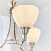 Endon 1805-3SC Alton 3lt Pendant Satin chrome plate & opal glass 3 x 60W E14 golf (Required) - westbasedirect.com