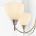 Endon 1805-5SC Alton 5lt Pendant Satin chrome plate & opal glass 5 x 60W E14 golf (Required) - westbasedirect.com