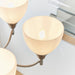 Endon 1805-5SC Alton 5lt Pendant Satin chrome plate & opal glass 5 x 60W E14 golf (Required) - westbasedirect.com