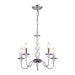 Endon 2013-5CH Parkstone 5lt Pendant Chrome plate & clear glass 5 x 60W E14 candle (Required) - westbasedirect.com