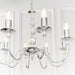 Endon 2013-8CH Parkstone 8lt Pendant Chrome plate & clear glass 8 x 60W E14 candle (Required) - westbasedirect.com