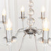 Endon 2013-8CH Parkstone 8lt Pendant Chrome plate & clear glass 8 x 60W E14 candle (Required) - westbasedirect.com