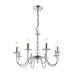 Endon 2013-8CH Parkstone 8lt Pendant Chrome plate & clear glass 8 x 60W E14 candle (Required) - westbasedirect.com