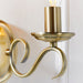 Endon 2030-2AN Bernice 2lt Wall Antique brass plate 2 x 60W E14 candle (Required) - westbasedirect.com