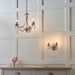 Endon 2030-3AN Bernice 3lt Pendant Antique brass plate 3 x 60W E14 candle (Required) - westbasedirect.com