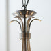 Endon 2030-5AS Bernice 5lt Pendant Antique silver effect plate 5 x 60W E14 candle (Required) - westbasedirect.com