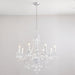 Endon 308-8CL Clarence 8lt Pendant Clear acrylic & chrome plate 8 x 60W E14 candle (Required) - westbasedirect.com