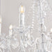 Endon 308-8CL Clarence 8lt Pendant Clear acrylic & chrome plate 8 x 60W E14 candle (Required) - westbasedirect.com