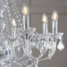 Endon 308-8CL Clarence 8lt Pendant Clear acrylic & chrome plate 8 x 60W E14 candle (Required) - westbasedirect.com