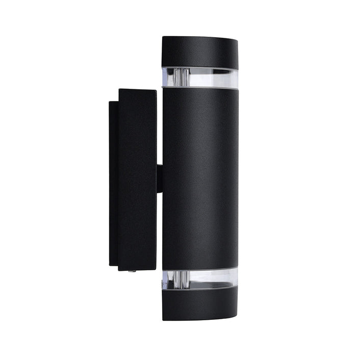 Lutec 5604011012 FOCUS IP44 GU10 Outdoor Up/Down Wall Light - Matt Black (Lamp Not Included)