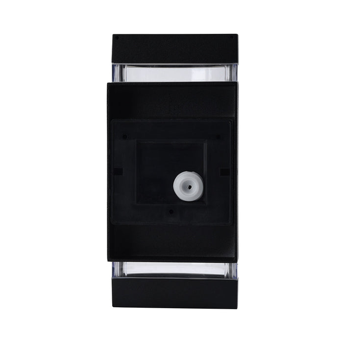 Lutec 5604014012 FOCUS IP44 GU10 Outdoor Up/Down Wall Light with PIR - Matt Black (Lamp Not Included)