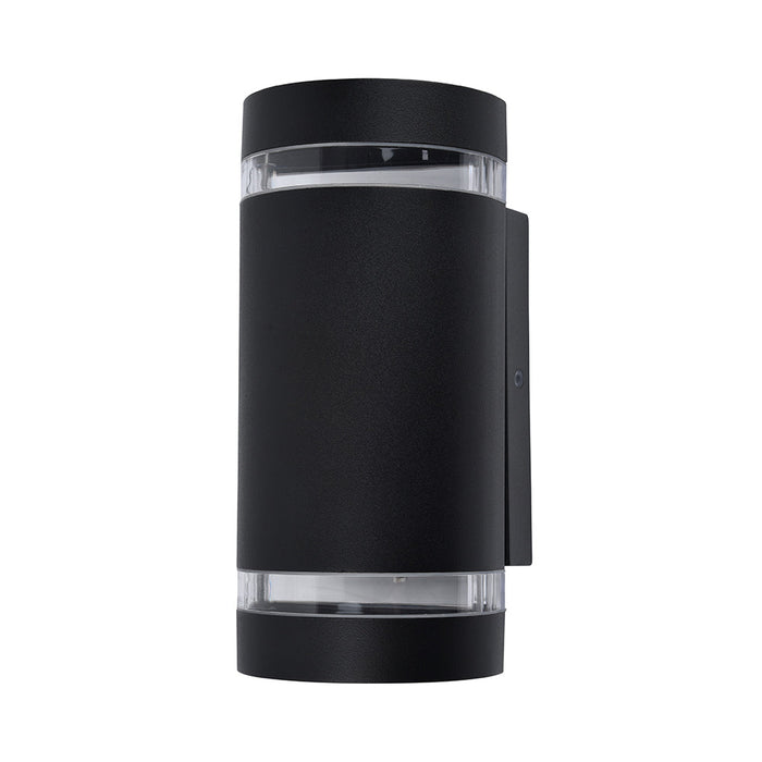 Lutec 5604023012 FOCUS IP44 GU10 Outdoor Up/Down Wall Light with Photocell - Matt Black (Lamp Not Included)