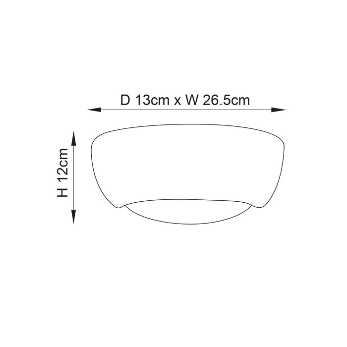 Endon UG-WB-X Eton 1lt Wall Unglazed ceramic 60W E27 GLS (Required) - westbasedirect.com