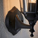 Endon YG-3500 Drayton 1lt Wall Textured black & clear glass 60W E27 GLS (Required) - westbasedirect.com