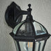 Endon YG-3501 Drayton 1lt Wall Textured black & clear glass 60W E27 GLS (Required) - westbasedirect.com