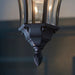 Endon YG-3503 Drayton 1lt Pendant Textured black & clear glass 60W E27 GLS (Required) - westbasedirect.com