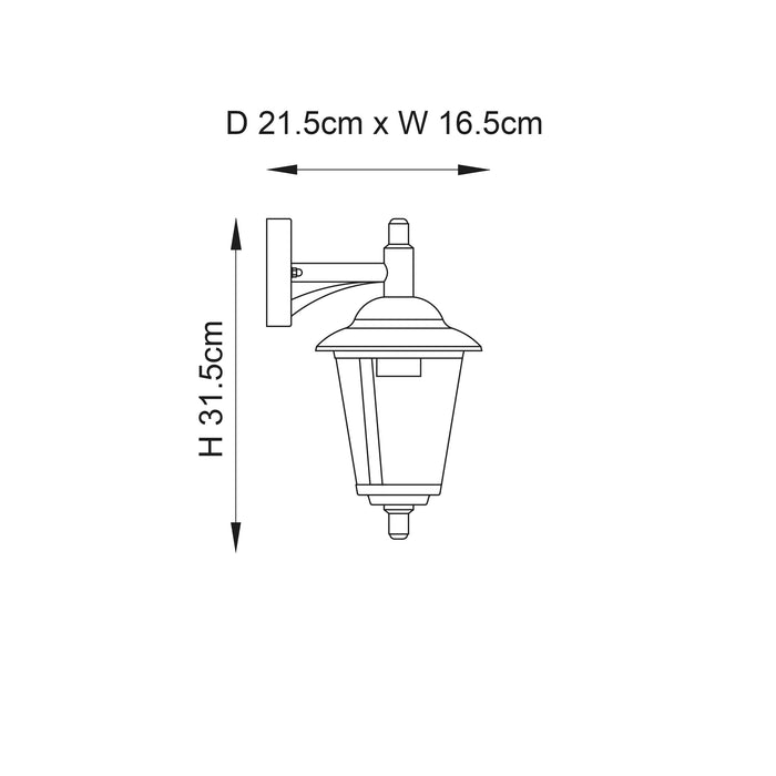 Endon YG-862-SS Klien 1lt Wall Polished stainless steel & clear pc 60W E27 GLS (Required) - westbasedirect.com