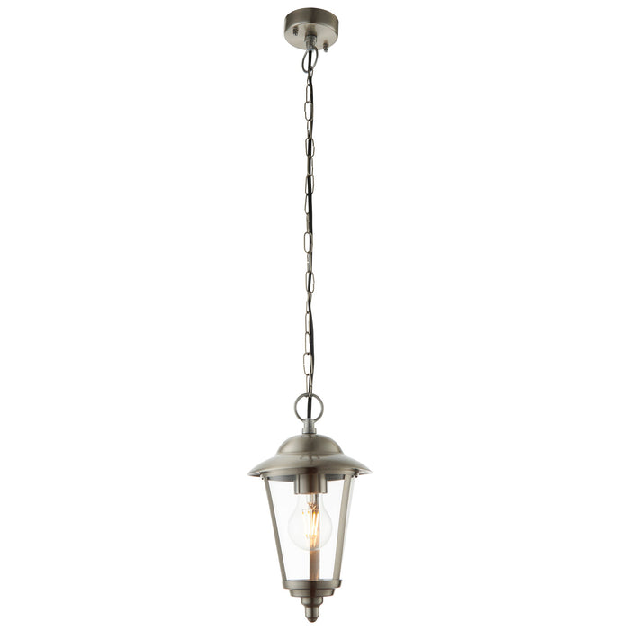 Endon YG-865-SS Klien 1lt Pendant Polished stainless steel & clear pc 10.5W LED E27 Warm White (Required) - westbasedirect.com