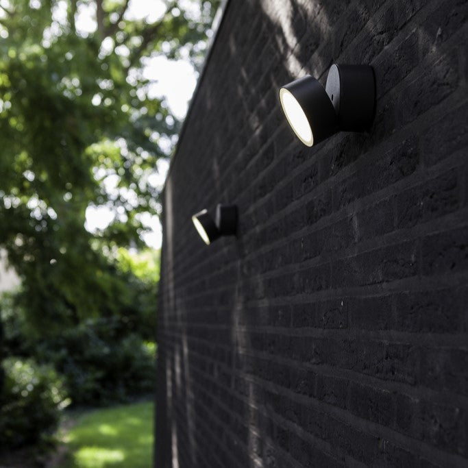 Lutec 5626001118 TRUMPET 9.5W IP54 LED Outdoor Adjustable Wall Light 4000K - Dark Grey