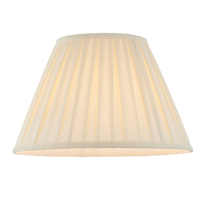 Endon CARLA-14 Carla 1lt Shade Cream fabric 60W E27 or B22 GLS (Required) - westbasedirect.com