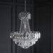 Endon 96826-CH Amadis 6lt Pendant Clear glass & chrome plate 6 x 6W LED E14 (Required) - westbasedirect.com