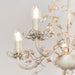 Endon LULLABY-5CR Lullaby 5lt Pendant Cream/br gold paint & clear/pearl acrylic 5 x 60W E14 candle (Required) - westbasedirect.com