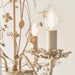 Endon LULLABY-3CR Lullaby 3lt Pendant Cream/br gold paint & clear/pearl acrylic 3 x 60W E14 candle (Required) - westbasedirect.com