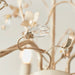 Endon LULLABY-3CR Lullaby 3lt Pendant Cream/br gold paint & clear/pearl acrylic 3 x 60W E14 candle (Required) - westbasedirect.com